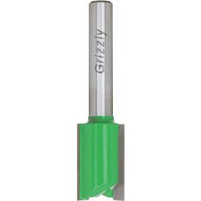 Double Fluted Straight Bit, 1/4" Shank, 1/2" Dia.