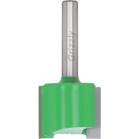 Double Fluted Straight Bit, 1/4" Shank, 1" Dia.