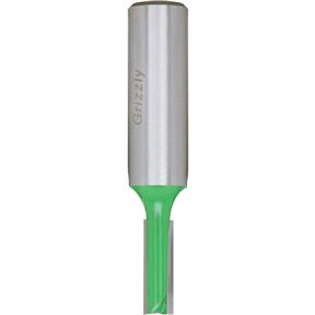 Double Fluted Straight Bit, 1/2" Shank, 1/4" Dia.