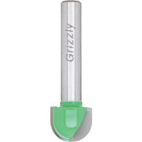 Roundnose Bit, 1/4" Shank, 1/2" Cutter Dia.