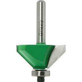 45° Chamfer Bit, 1/4" Shank, 1-3/8" Dia.