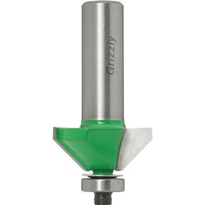 45° Chamfer Bit, 1/2" Shank, 1-1/8" Dia.