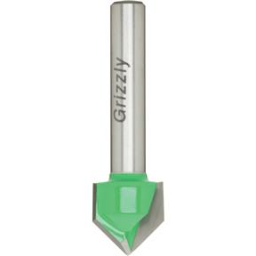 90° V-Groove Bit, 1/4" Shank, 1/2" Cutter Dia.