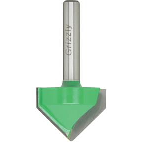 90° V-Groove Bit, 1/4" Shank, 1" Cutter Dia.