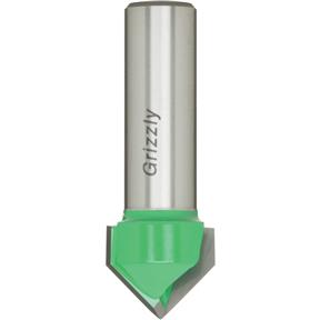 90° V-Groove Bit, 1/2" Shank, 3/4" Cutter Dia.