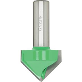 90° V-Groove Bit, 1/2" Shank, 1-1/4" Dia.