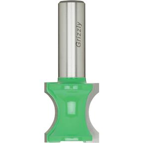 Fingernail Bit (Half Radius), 1/2" Shank, 1"L