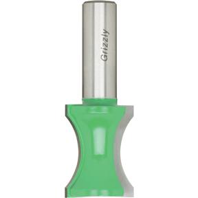 Fingernail Bit (Half Radius), 1/2" Shank, 1-3/8"L