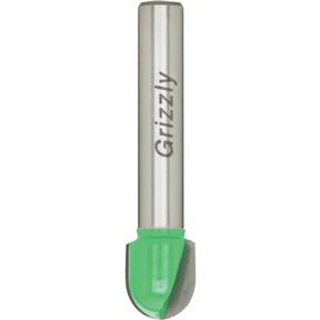 7/16" Core Box Bit, 1/4" Shank