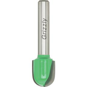 9/16" Core Box Bit, 1/4" Shank