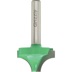 Beading / Roundover Panel Boring Bit, 1/4" Shank, 1" Dia.
