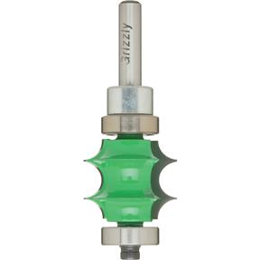 Multiple Beading Bit w/ Two Guide Bearings, 1/4" Shank