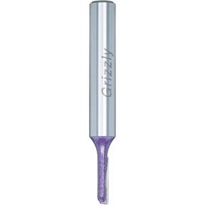 Single Fluted Straight Bit, 1/4" Shank, 1/8" Dia.