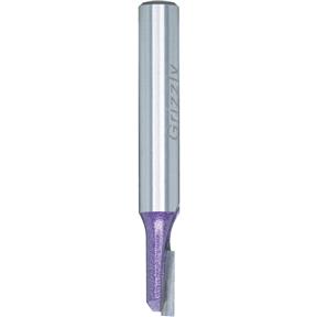 Single Fluted Straight Bit, 1/4" Shank, 3/16" Dia.
