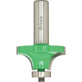 Round Edge Bit w/ Guide Bearing, 1/2" Shank