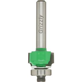 1/16"r Anti-Kickback Roundover Bit, 1/4" Shank