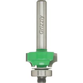 1/8"r Anti-Kickback Roundover Bit, 1/4" Shank