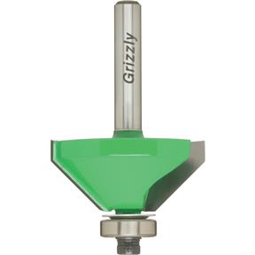 Anti-Kickback 45° Chamfer Bit, 1/4" Shank, 1-3/8" Dia.
