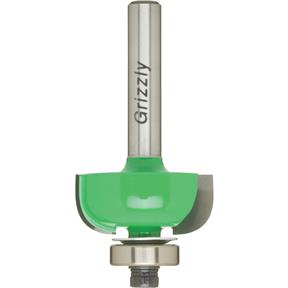 Anti-Kickback Cove Bit, 1/4" Shank, 1/4" Radius