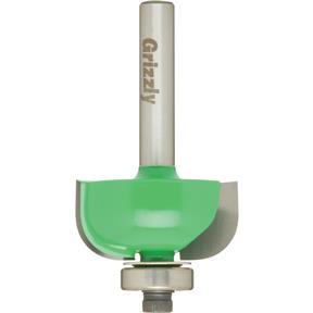 Anti-Kickback Cove Bit, 1/4" Shank, 5/16" Radius