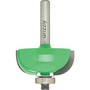Anti-Kickback Cove Bit, 1/4" Shank, 1/2" Radius