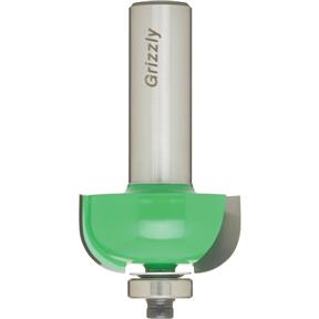 Anti-Kickback Cove Bit, 1/2" Shank, 3/8" Radius