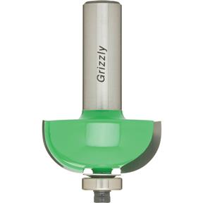 Anti-Kickback Cove Bit, 1/2" Shank, 1/2" Radius