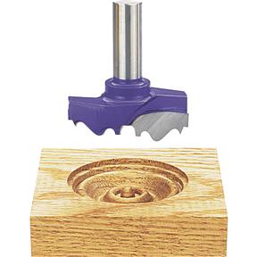 Carbide Tipped Rosette Cutter, 1/2" Shank, 2-1/8" Dia.