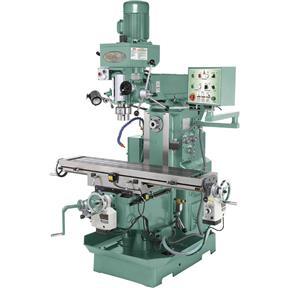 10" x 50" 3-Phase Horizontal / Vertical Milling Machine