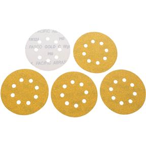 5" Sanding Disc, A60-C H&L 8 Hole, 5 pc.