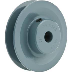 Single V-Groove Pulley - 3" Pitch Dia., 1/2" Bore