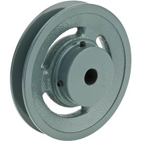 Single V-Groove Pulley - 4" Pitch Dia., 1/2" Bore
