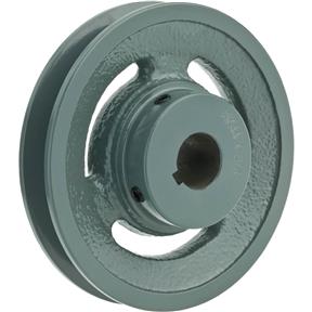 Single V-Groove Pulley - 4" Pitch Dia., 3/4" Bore