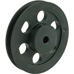 Single V-Groove Pulley - 5" Pitch Dia., 1/2" Bore
