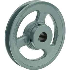 Single V-Groove Pulley - 5" Pitch Dia., 3/4" Bore