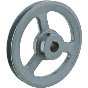 Single V-Groove Pulley - 6" Pitch Dia., 3/4" Bore