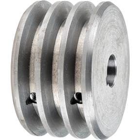 Triple V-Groove Pulley - 3" Dia., 17mm Bore