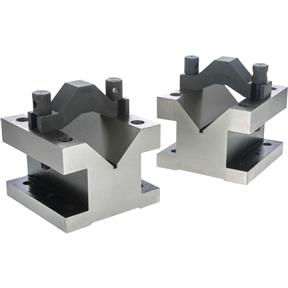 90° V-Blocks w/ Clamp Set - 4-1/8" x 4-1/8" x 3-1/16"