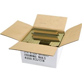 20 - 22° Round Head Bright Framing Nails - 3-1/4", 4,000 pc.