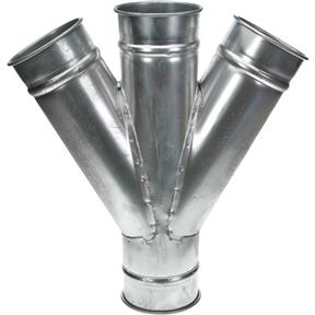 4" Industrial Dust Collection Double Branch