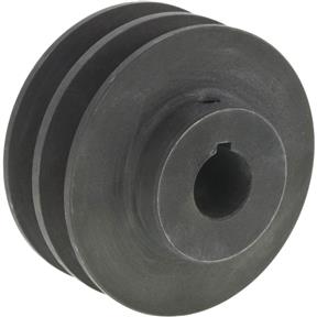 Double V-Groove Pulley - 3" Pitch Dia., 3/4" Bore