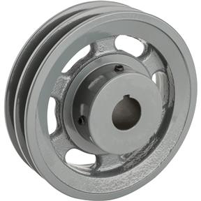 Double V-Groove Pulley - 5" Pitch Dia., 7/8" Bore