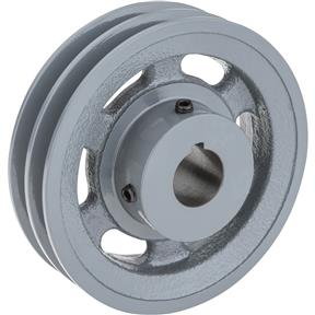 Double V-Groove Pulley - 5" Pitch Dia., 1" Bore