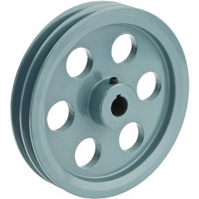 Double V-Groove Pulley - 7" Pitch Dia., 3/4" Bore
