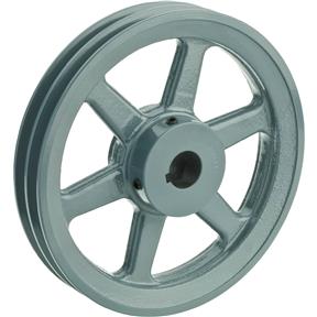 Double V-Groove Pulley - 8" Pitch Dia., 1" Bore
