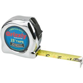 25' x 1" Tape Measure (Chrome Finish)