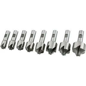 8 pc. Corner Rounding End Mill Set - Large