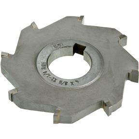 Carbide Tip Side Mill Cutter, 4" x 3/8" x 1-1/4" B - 8T