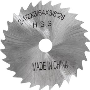 HSS Slitting Saws - 2-1/2" x 3/64" x 3/8" 28T