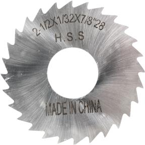 HSS Slitting Saws - 2-1/2" x 1/32" x 7/8" 28T